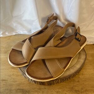 Ubfen Tan Women's Sandals Arch Support Size 36